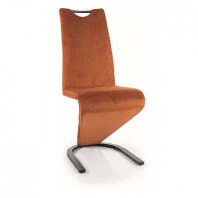 Стул SIGNAL H090 Velvet Bluvel 4215 корица/черный